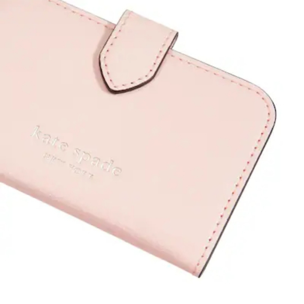 NWOT Kate Spade New York Morgan Magnetic Wallet MagSafe - Chalk Pink - Picture 5 of 6
